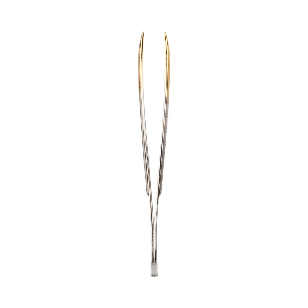 Pince à épiler droite, pointes dorées - 1060/GA