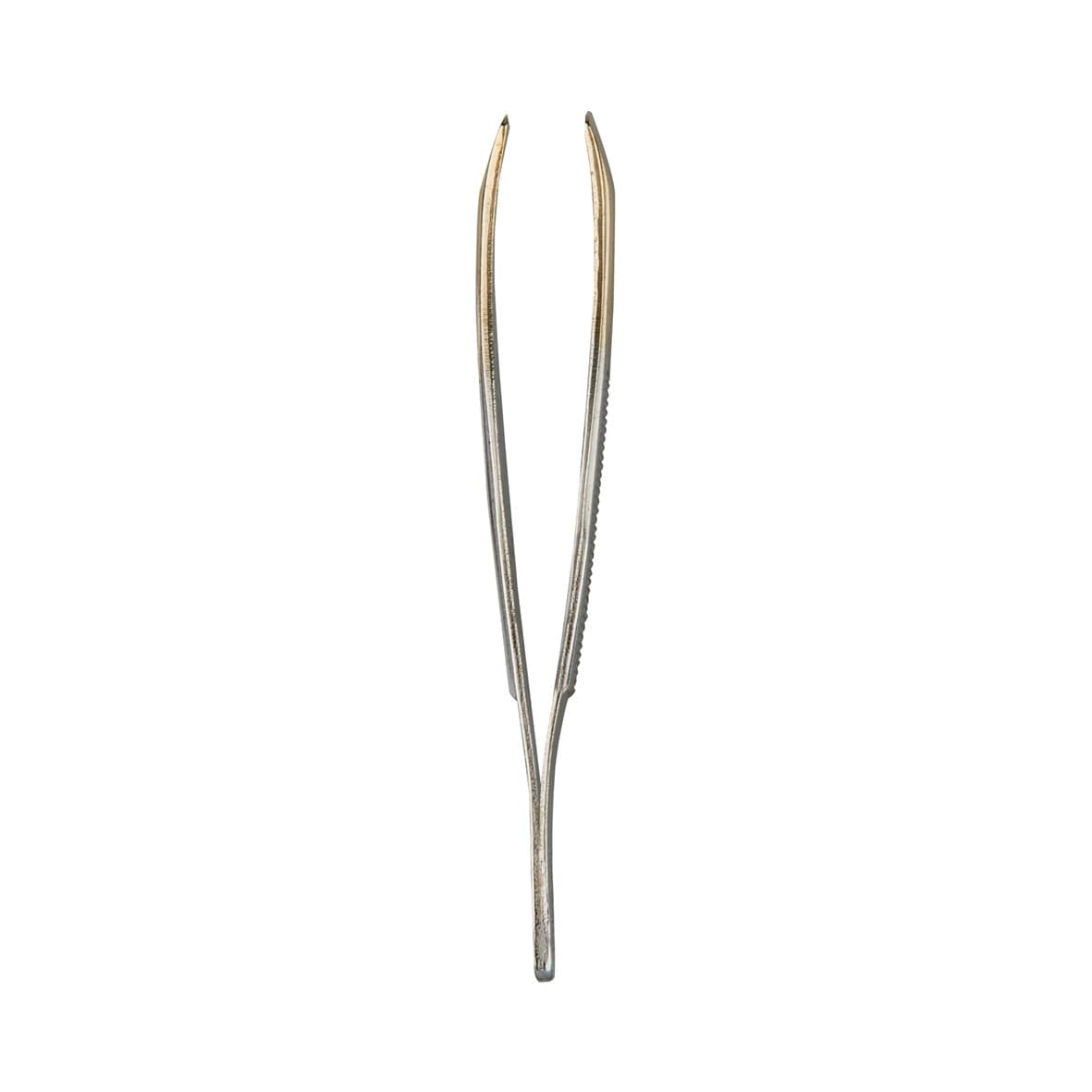 Pince à épiler inclinée, pointes dorées - 1060/GB