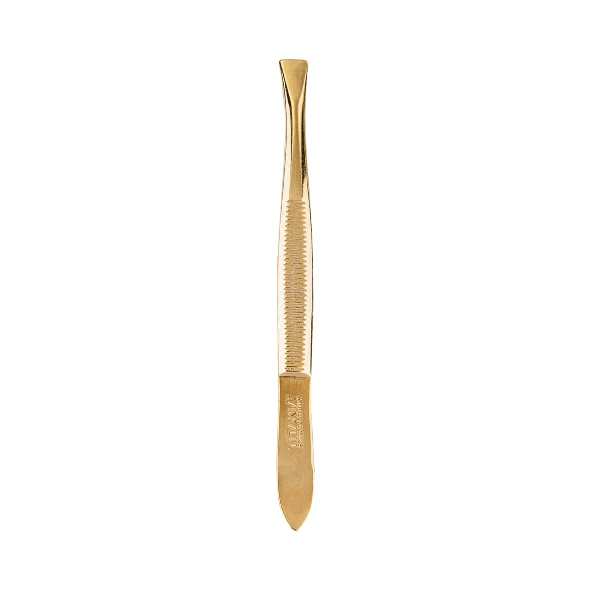 Pince à épiler droite, plaquée en or - 1070/GGA
