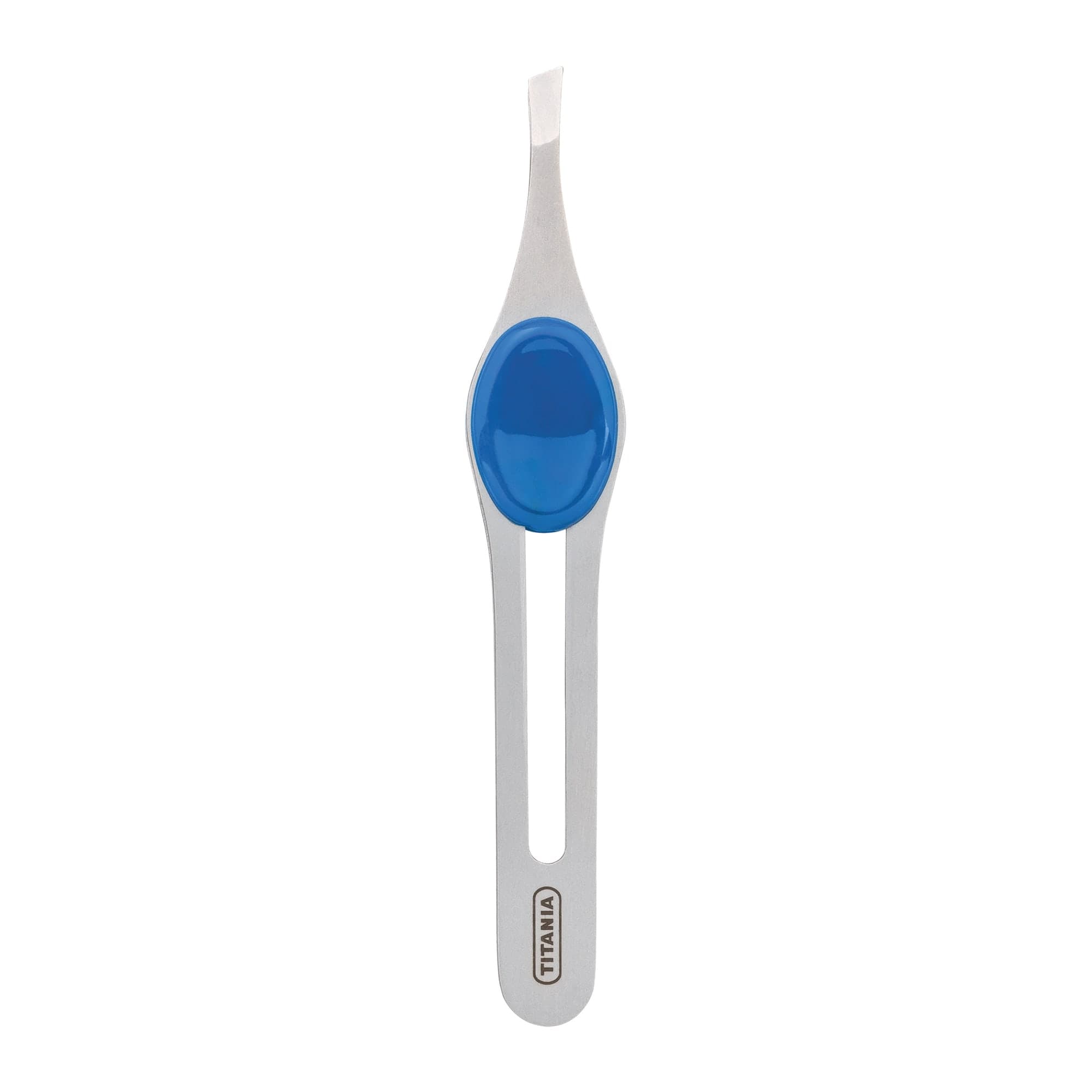 Pince à épiler biaisée poignée bleue  - 1090/60 B
