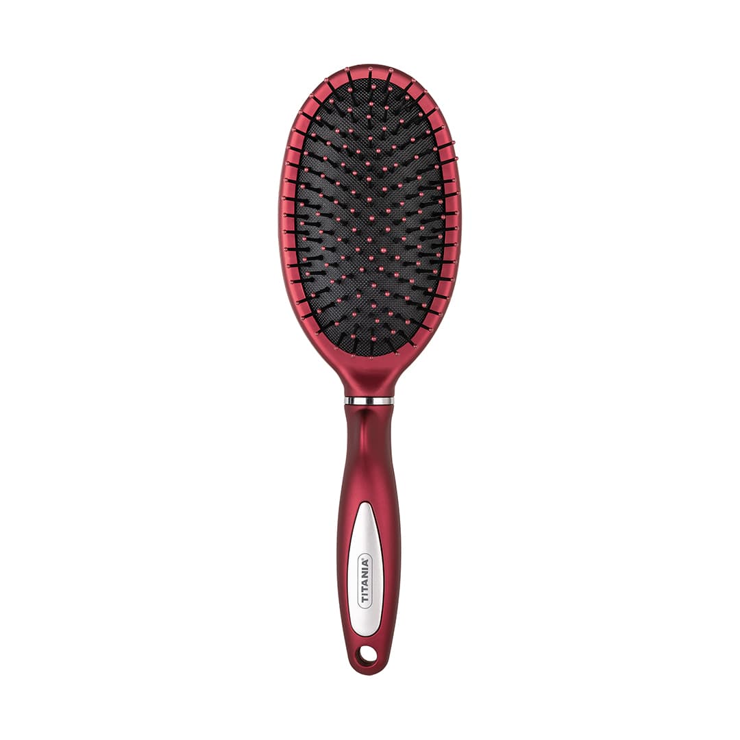 Brosse à cheveux,10 rangées, rouge - 1631