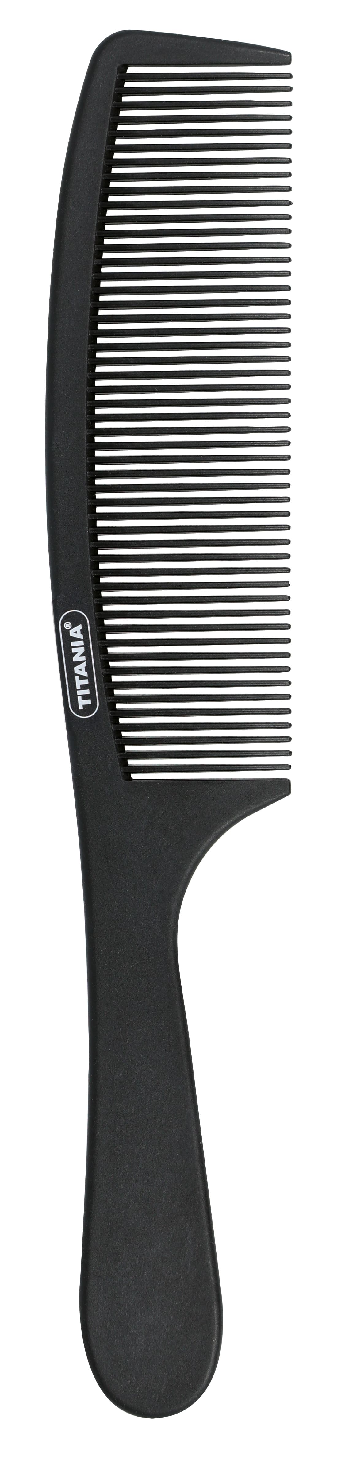 Peigne à manche en carbone 20.5 cm sur carte-1807/C 