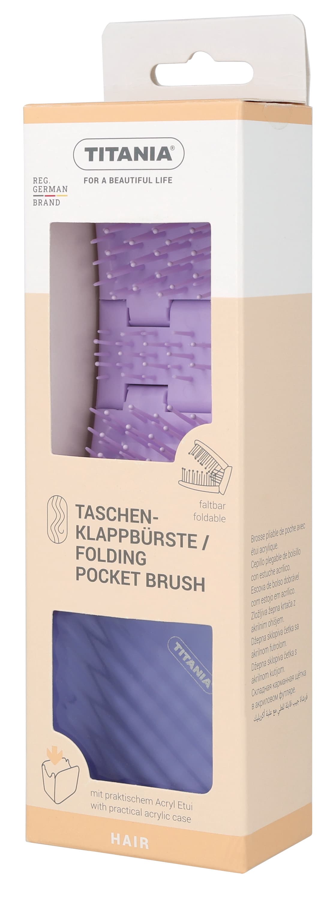  Brosse pliable avec étui acrylique-1778