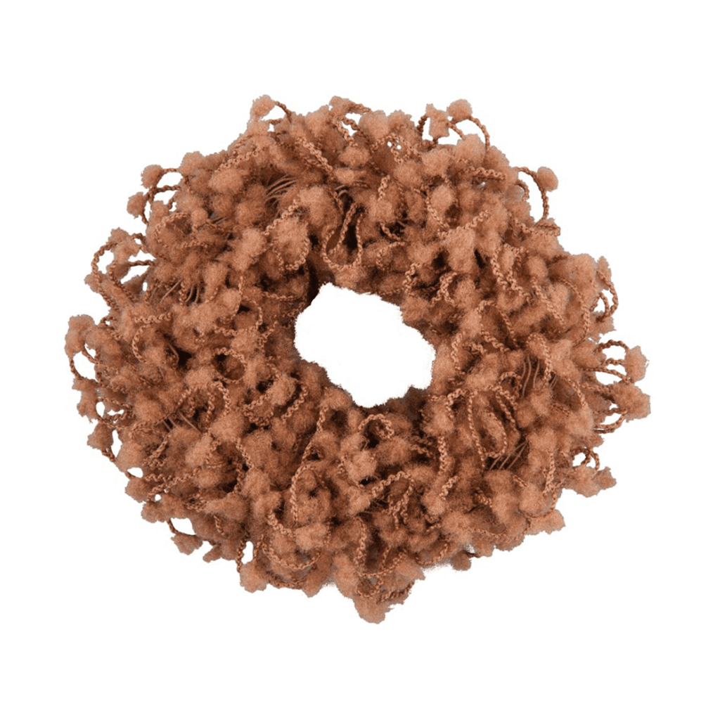 2 chouchous touffus D6.5cm beige-7878