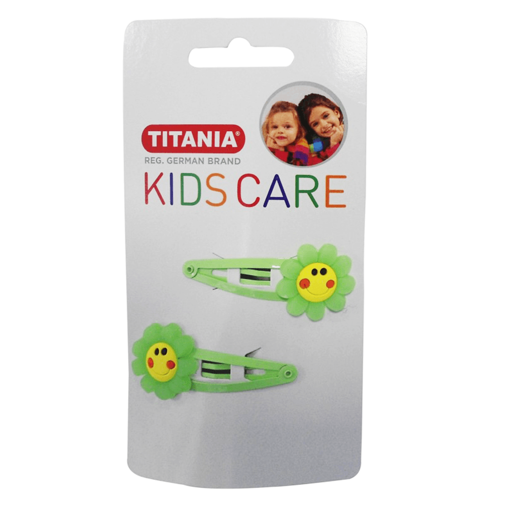2 clips à cheveux fleur-8504 Kids 