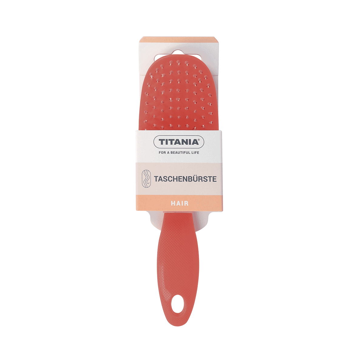 Brosse de poche rouge 17.5 cm-2892 