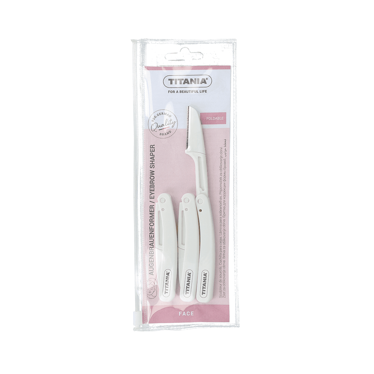Lot de 3 tondeuses à sourcils pliables 8cm-2940 