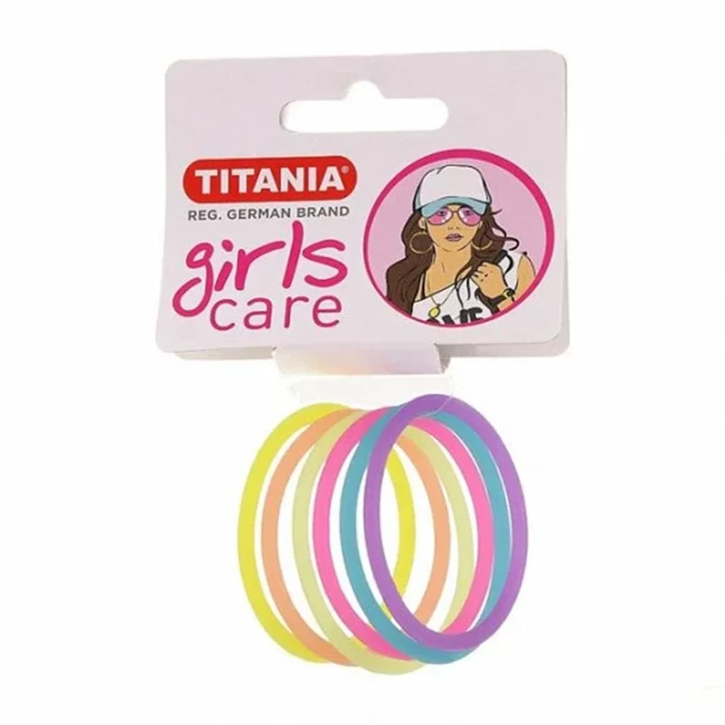 6 élastiques silicones D4.5cm/2mm-7830 GIRL