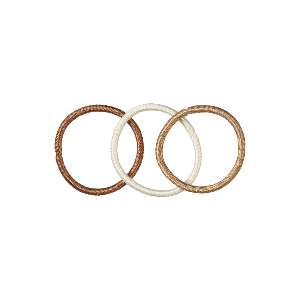 12 petits élastiques 3cm/2mm brun assortis-7803