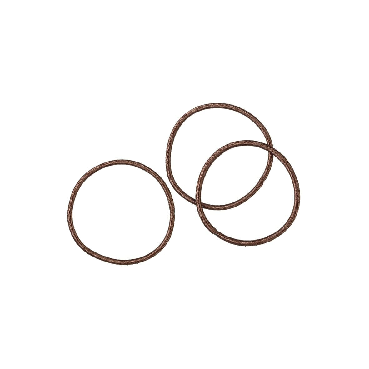 9 élastiques D5cm/2mm marron-7805