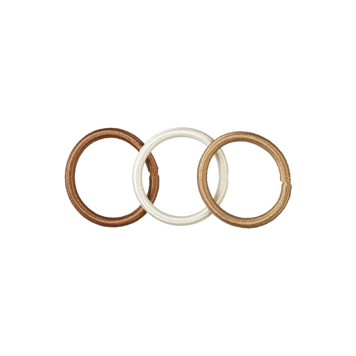 9 élastiques D4.5cm/4mm nuances de marron-7811