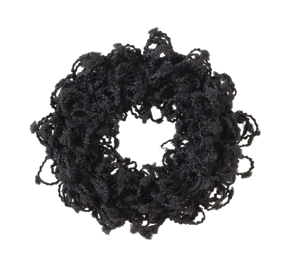2 chouchous touffus D6.5cm noir-7877