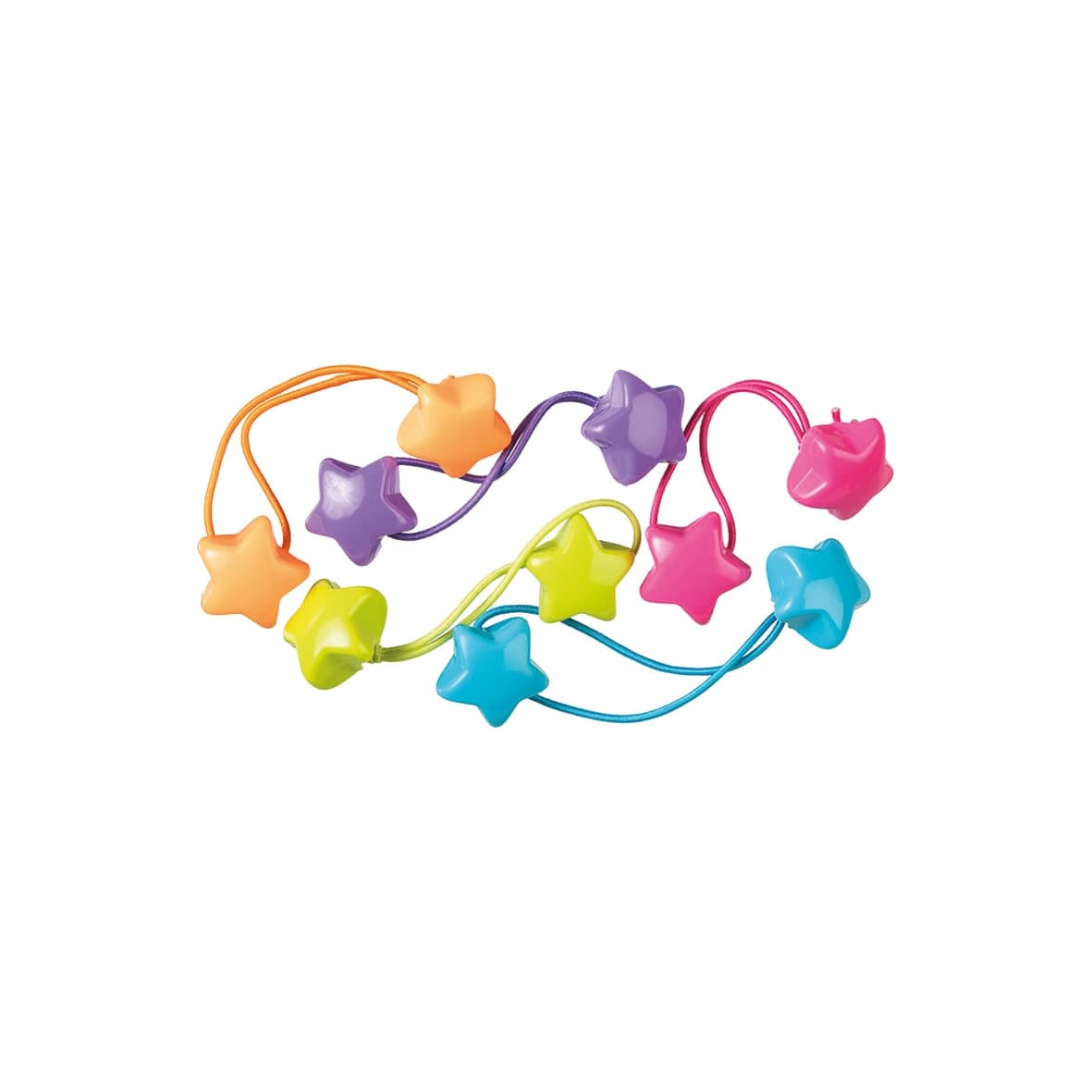 5 élastiques Etoile pour tresse-7984 GIRL