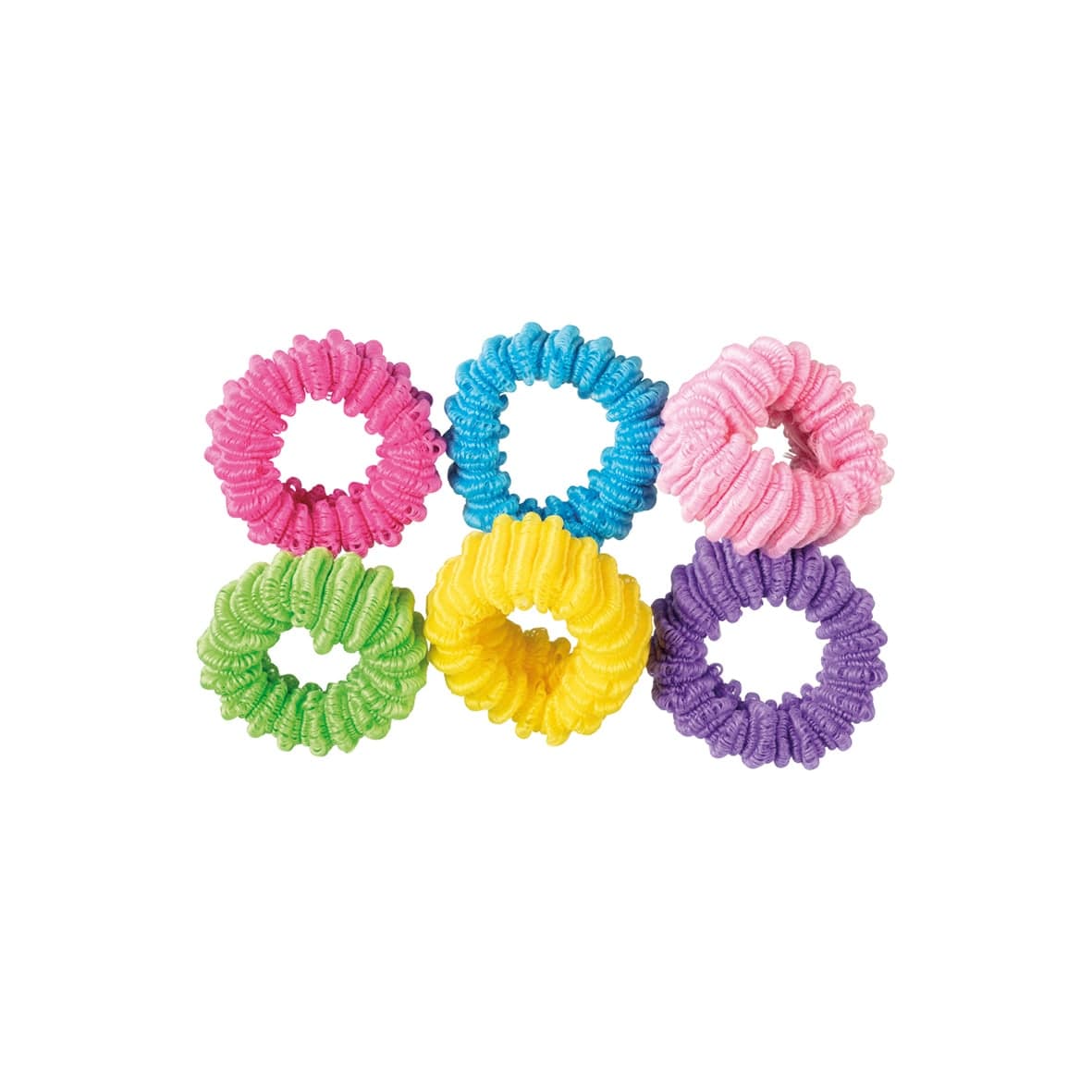 6 élastiques terry D4cm dif couleurs-7989 GIRL