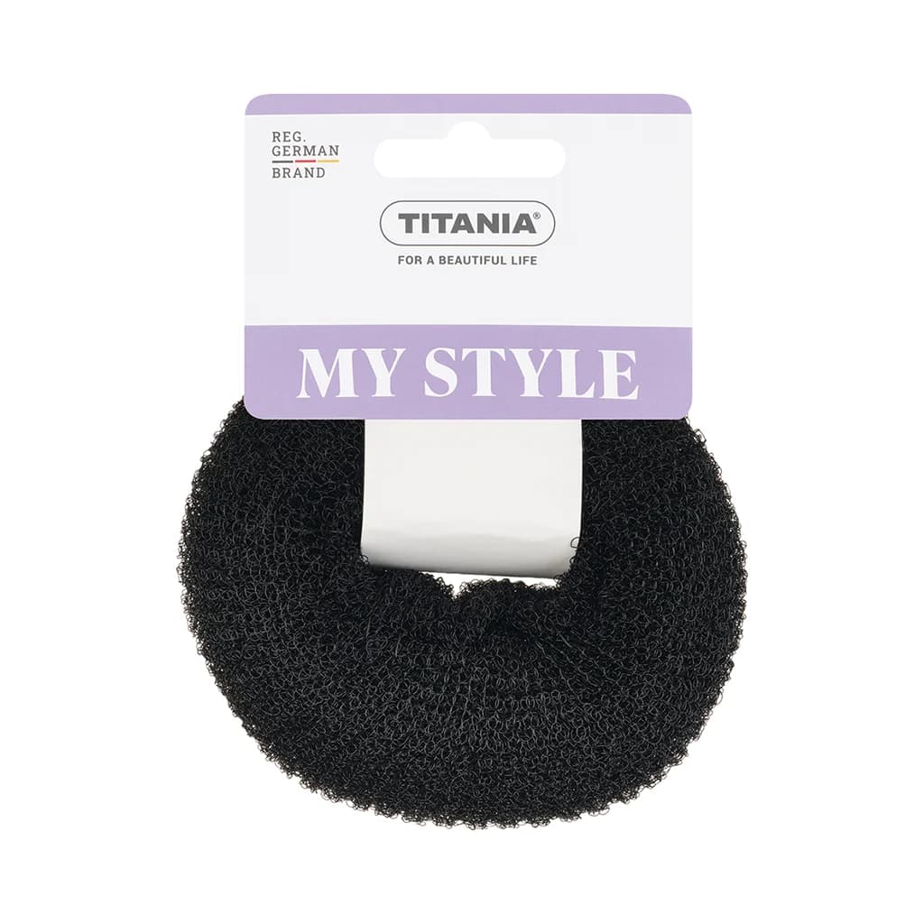 Mesh à chignon D11cm noir-7836 - Image 2