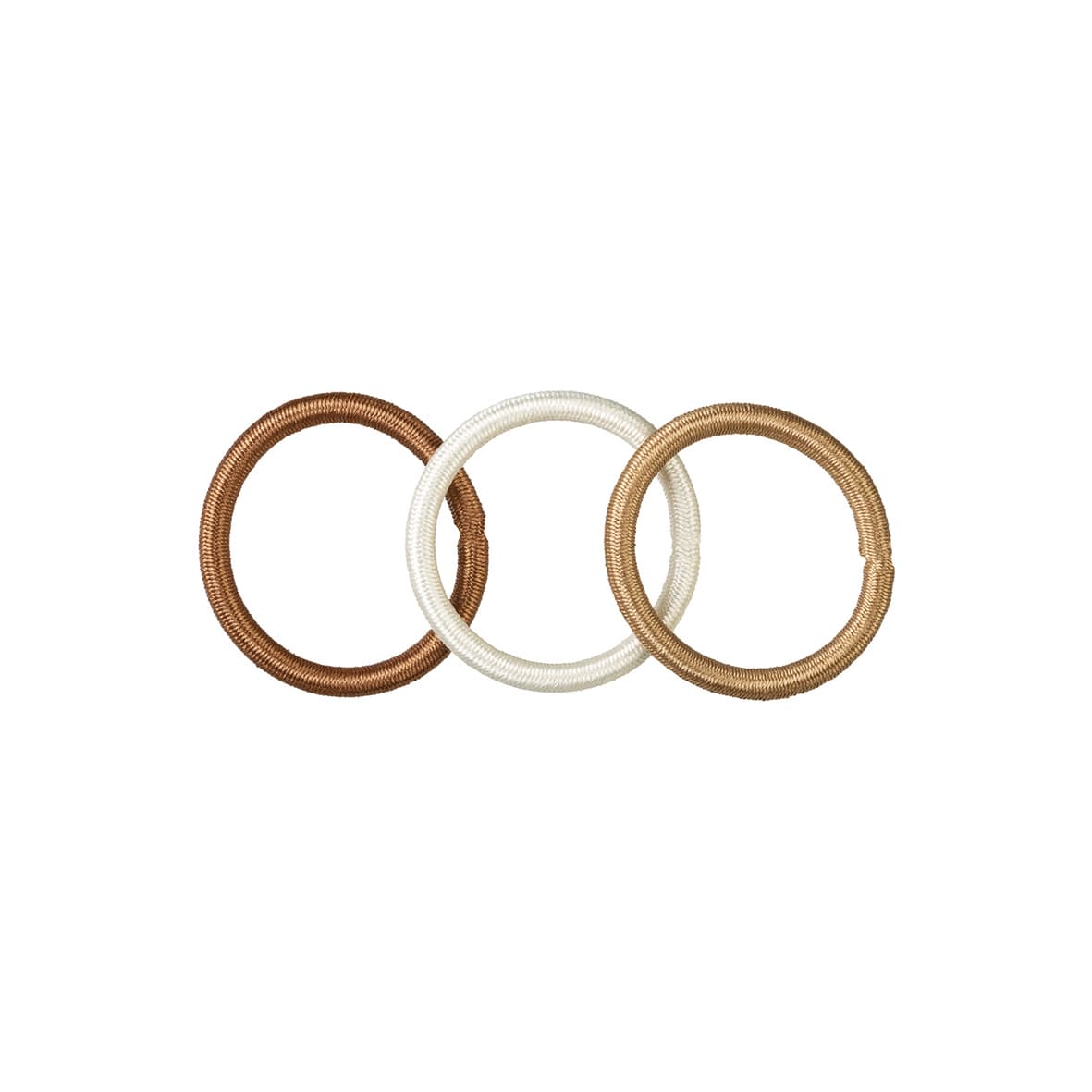 6 élastiques D5cm/6mm nuances marron-7815