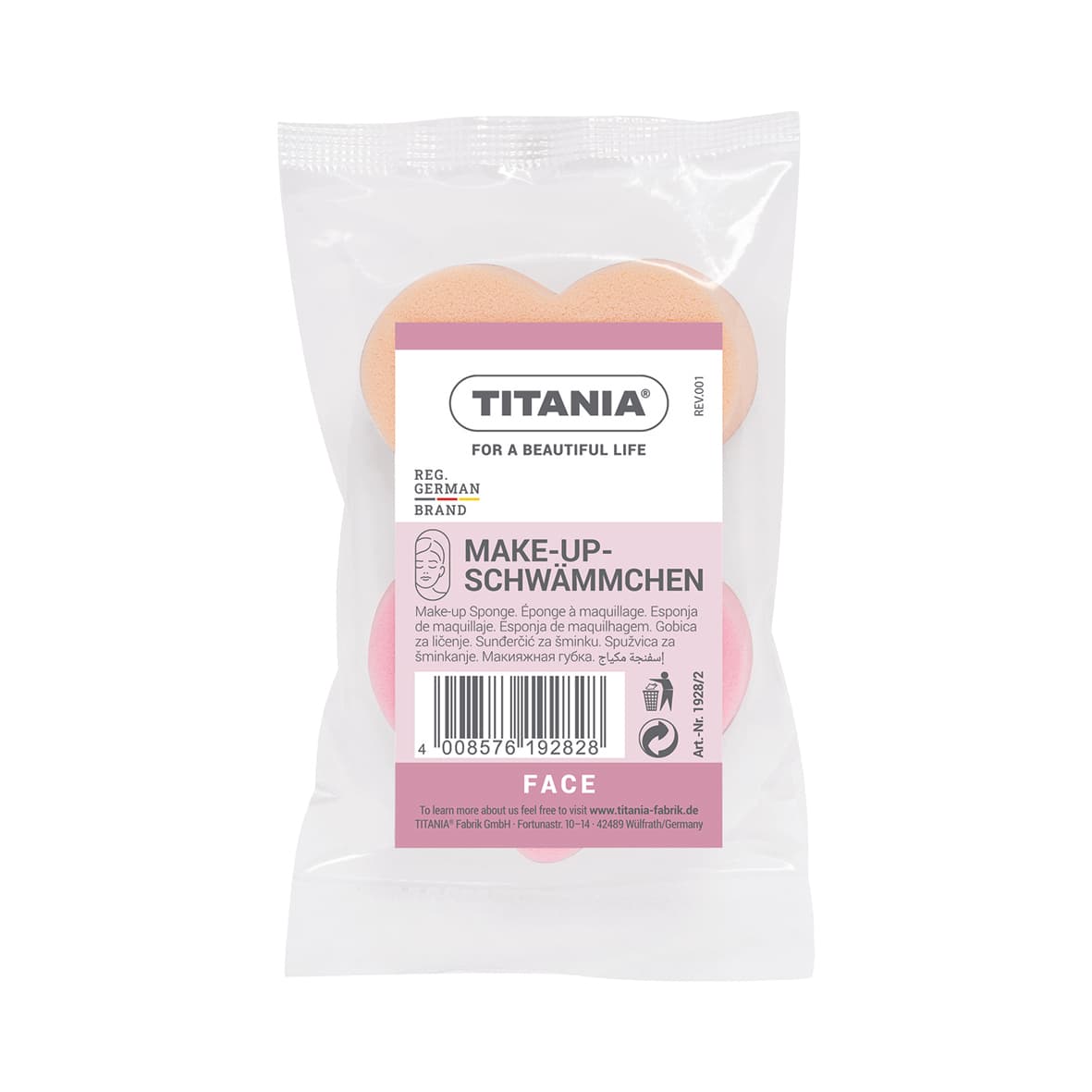 2 éponges de maquillage cœur mfg-1928/2 Girl B - Image 2