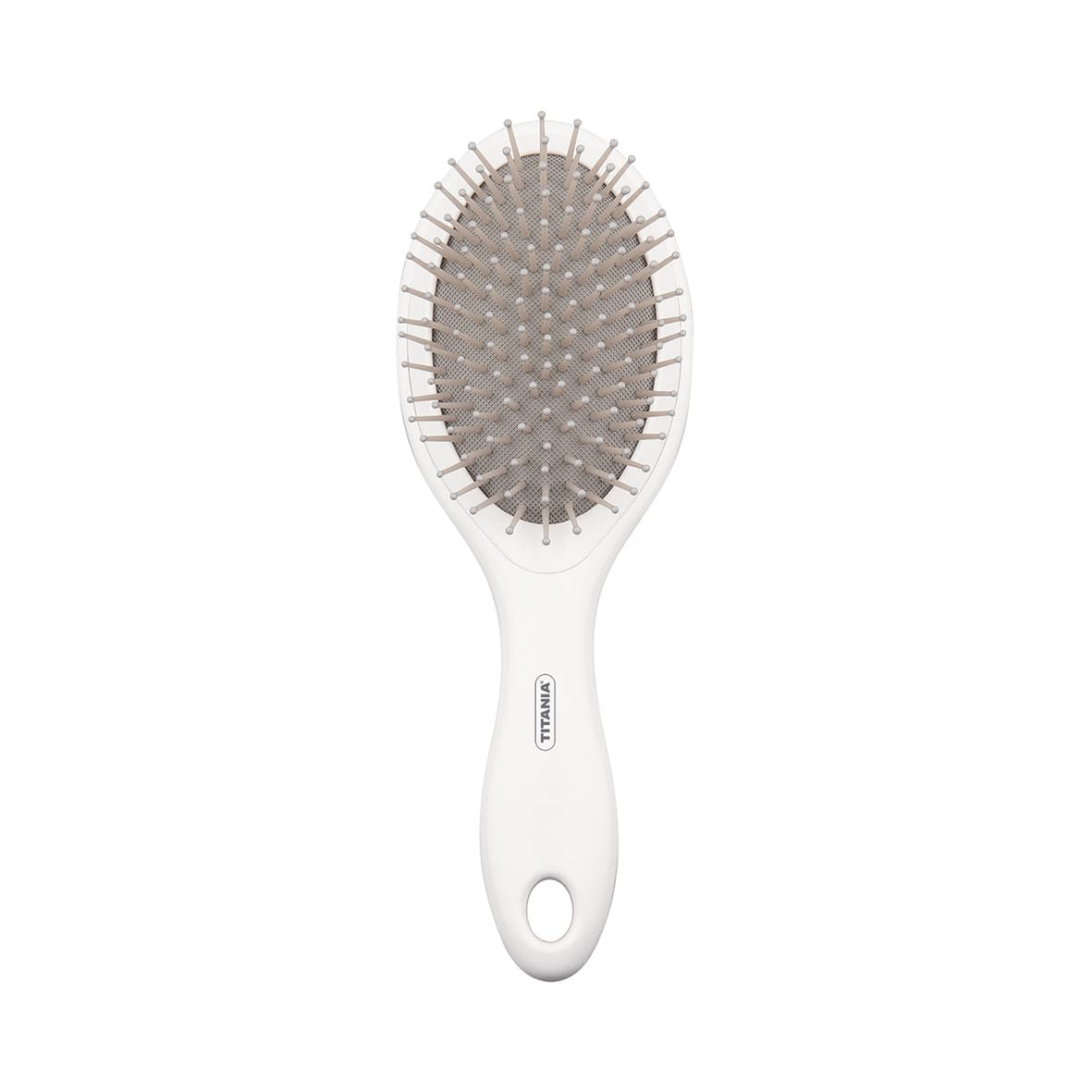 Brosse à cheveux ronde, picots massants, blanc - 1797