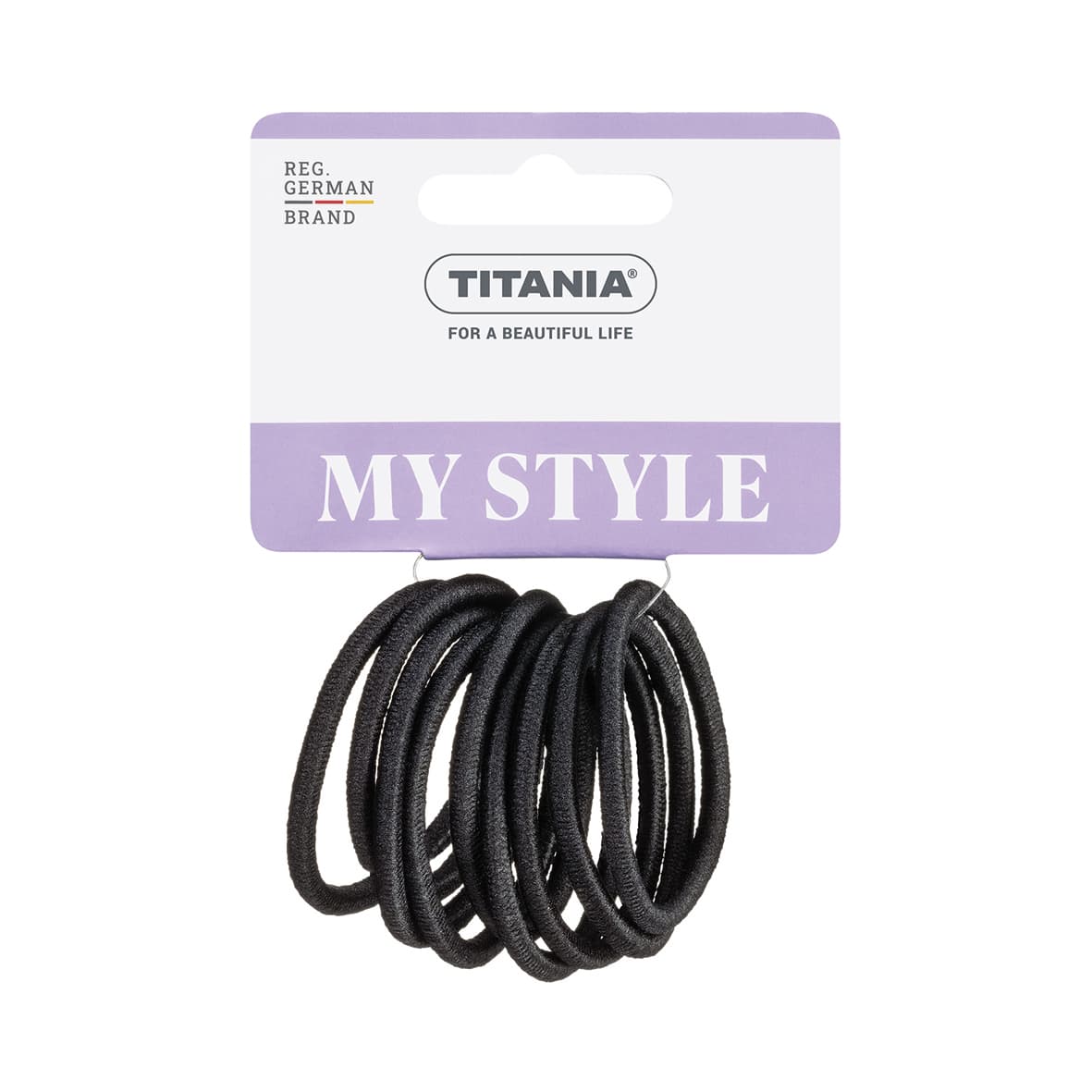 9 élastiques D4.5cm/4mm noirs-7808 - Image 2