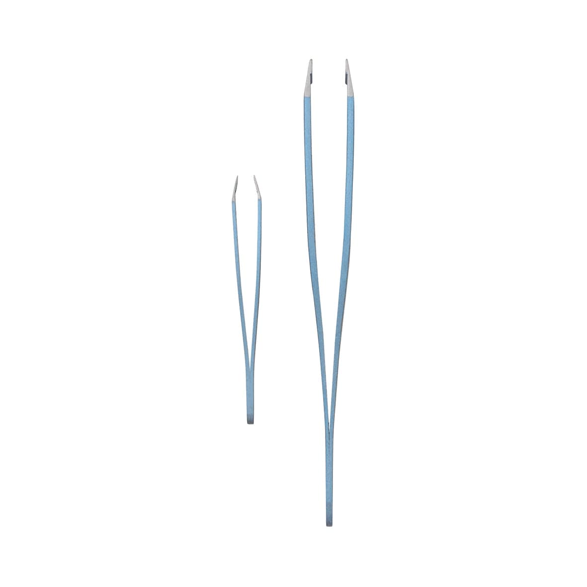 Set de pinces à épiler, 2 pcs, bleu - 1072/BL B - Image 2