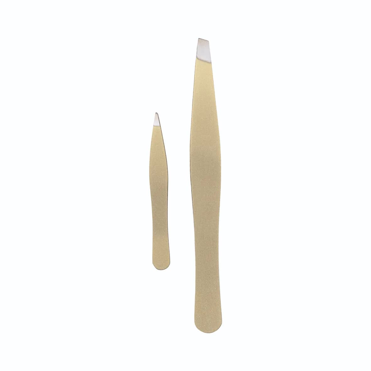 Set de pinces à épiler, 2 pcs, or - 1072/GO B