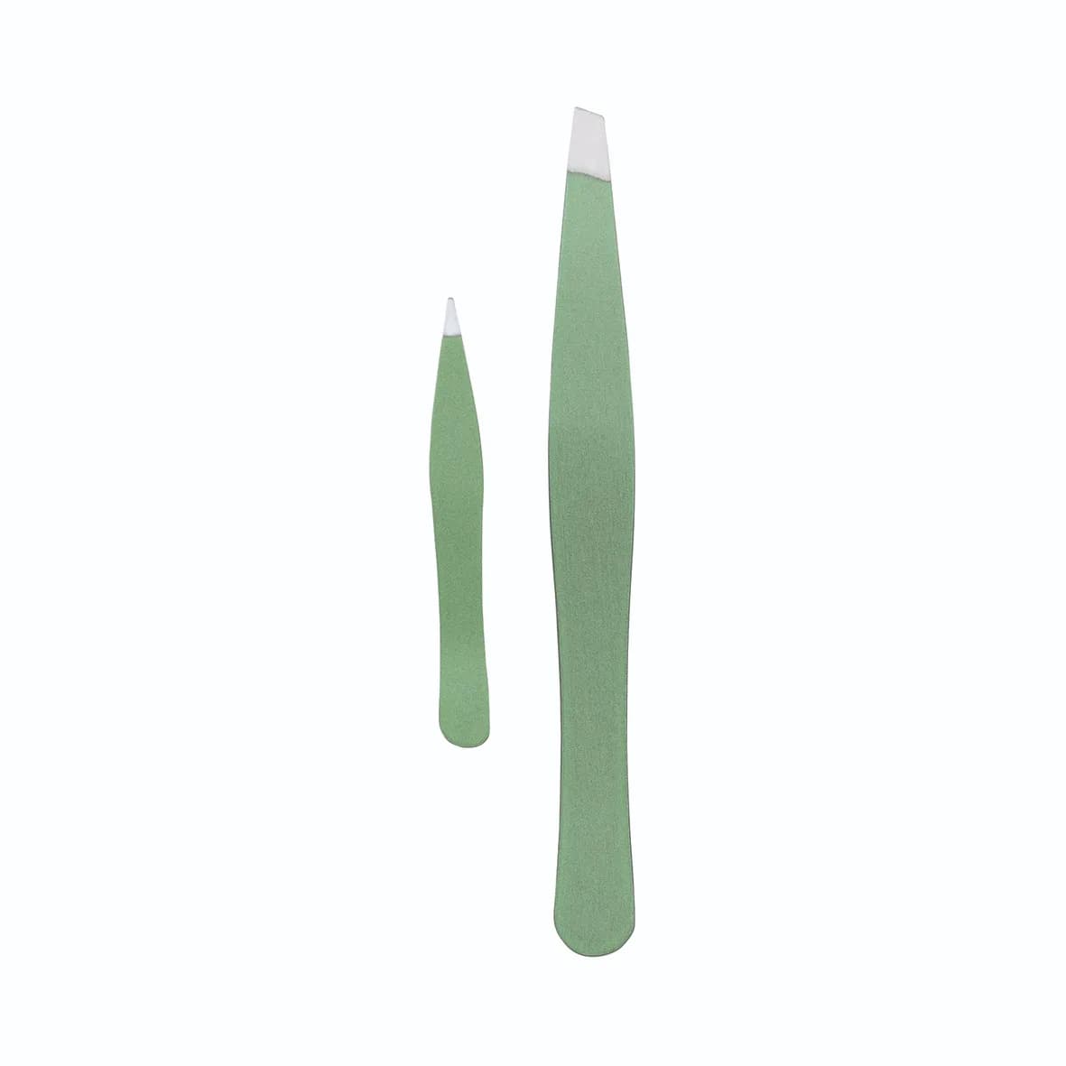 Set de pinces à épiler, 2 pcs, vert - 1072/GR B